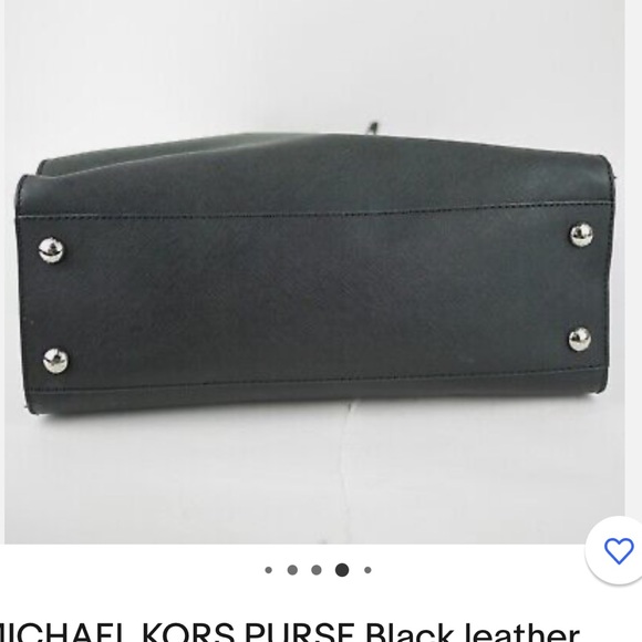 MICHAEL KORS HAMILTON PURSE LEATHER, DROP CHAIN STRAPS & *HEART “OR”ROUND *LOCK - Picture 13 of 13